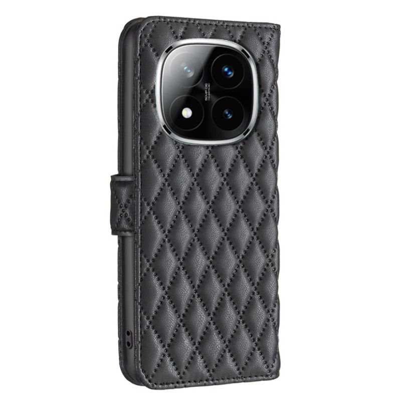 Lederhüllen Für Xiaomi Redmi Note 14 Pro 5g Klassisch Gesteppt