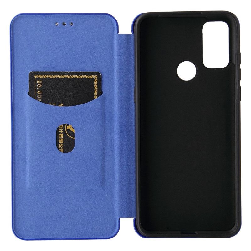 Flip Case Alcatel 3l (2021) / 1s (2021) Kohlefaser