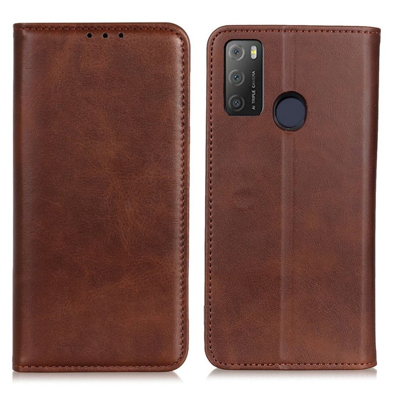 Flip Case Alcatel 3l (2021) / 1s (2021) Spaltleder Eleganz