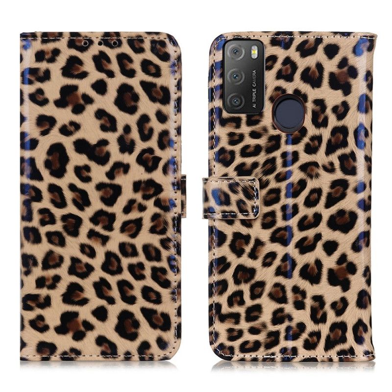 Lederhüllen Alcatel 3l (2021) / 1s (2021) Leopard