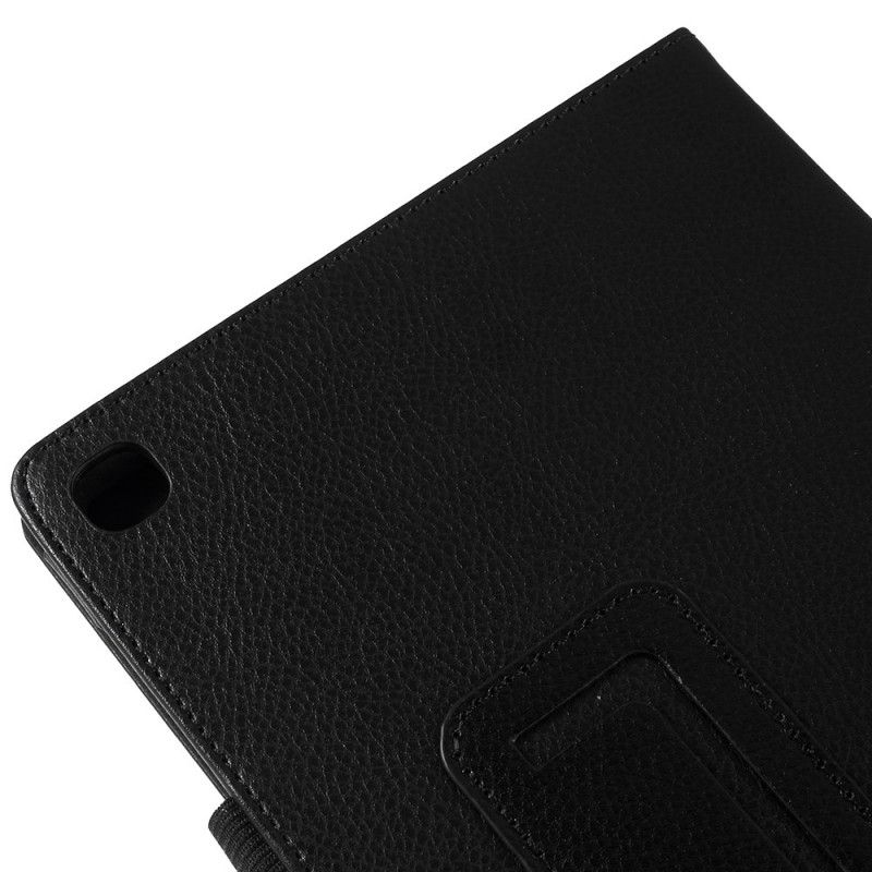 Case Samsung Galaxy Tab S5e Schwarz Litschi-Kunstleder