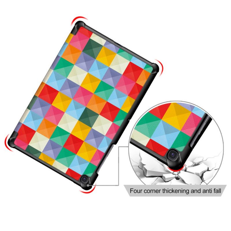 Farbenfrohes. Verstärktes Samsung Galaxy Tab S5e Smart Case