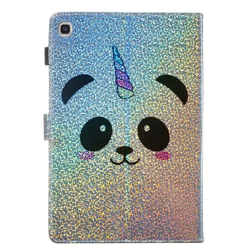 Lederhüllen Samsung Galaxy Tab S5e Glitzerpanda