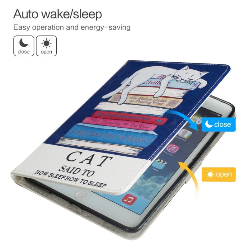 Lederhüllen Samsung Galaxy Tab S5e Handyhülle Schlafende Katze
