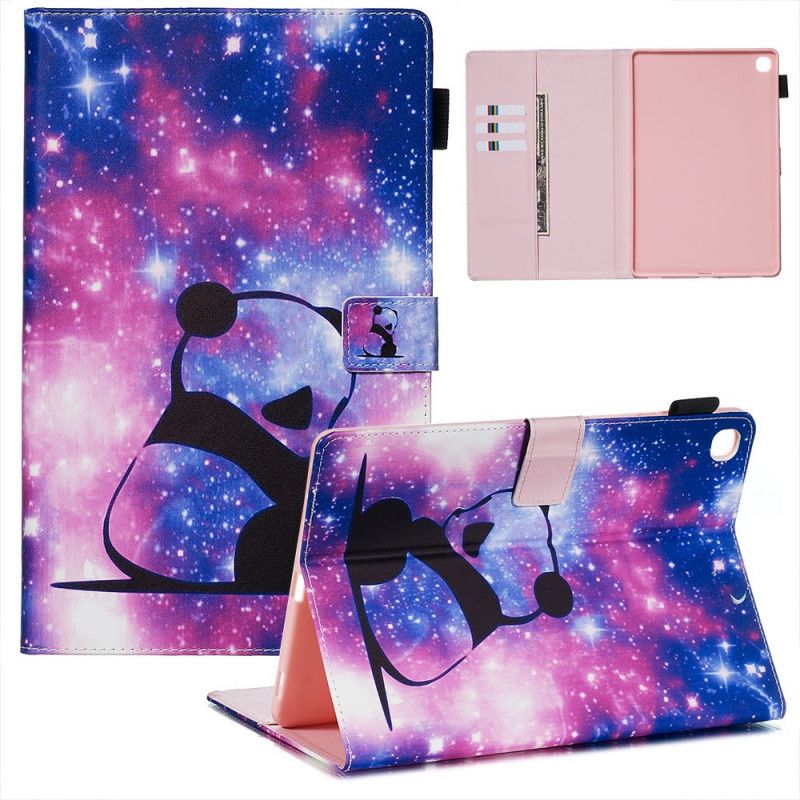 Lederhüllen Samsung Galaxy Tab S5e Weltraumpanda