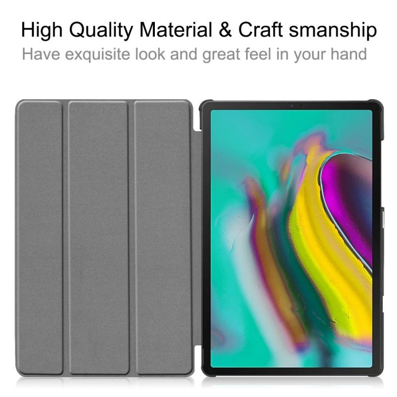 Smart Case Samsung Galaxy Tab S5e Schwarz Klassisches Kunstleder