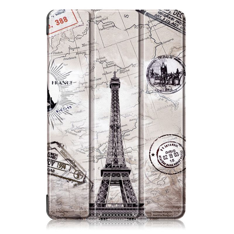 Smart Case Samsung Galaxy Tab S5e Verstärkter Retro-Eiffelturm