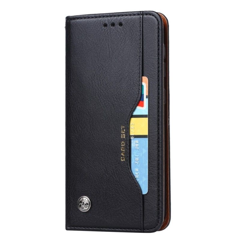 Flip Case Samsung Galaxy A10 Braun Kartenhalter Aus Kunstleder