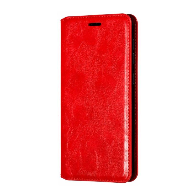 Flip Case Samsung Galaxy A10 Rot Eleganter Lederstil Mit Riemen