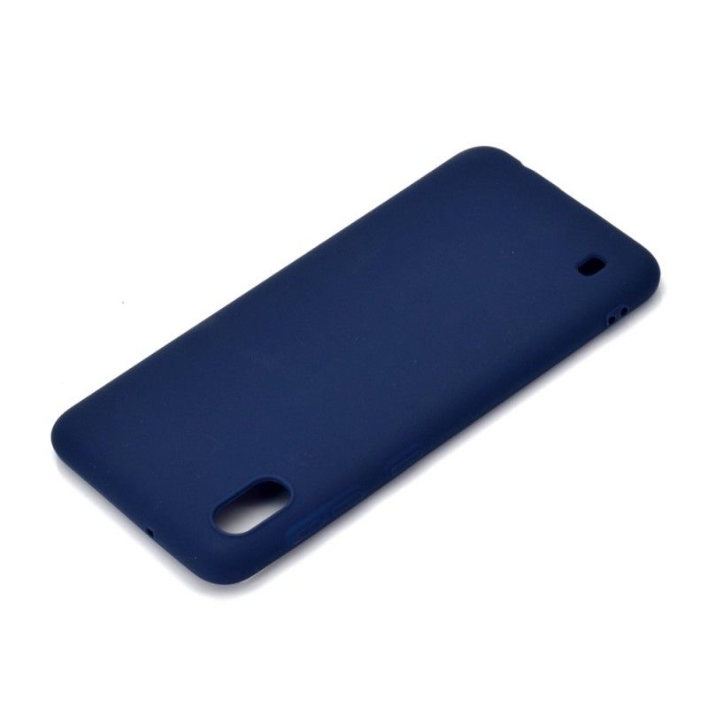 Hülle Für Samsung Galaxy A10 Schwarz Mattiertes Silikon