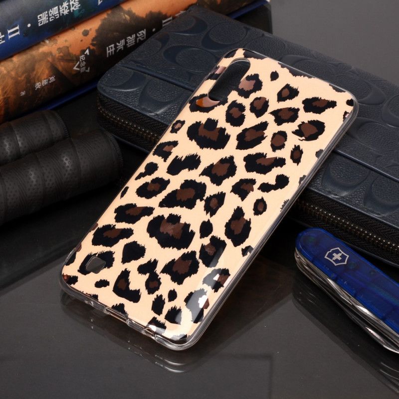 Hülle Samsung Galaxy A10 Handyhülle Marmor Im Leopardenstil