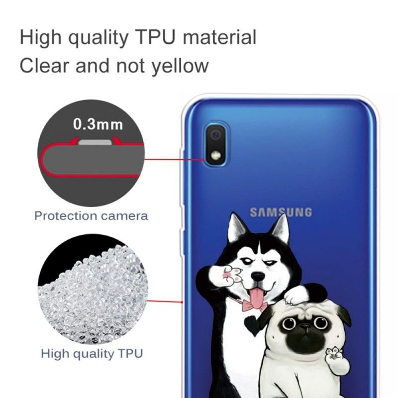 Hülle Samsung Galaxy A10 Lustige Hunde