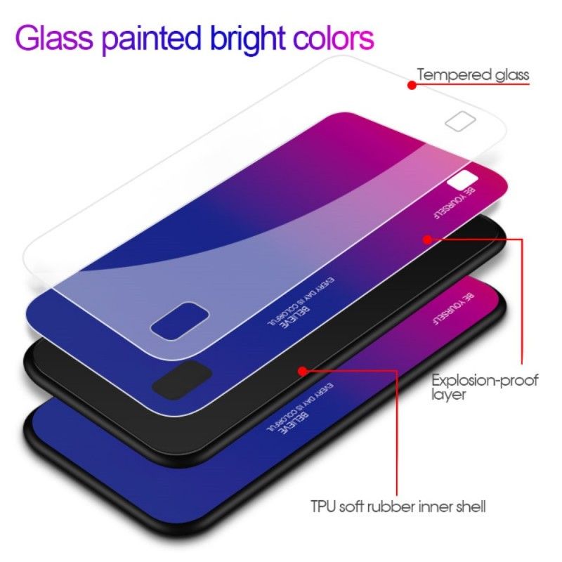 Hülle Samsung Galaxy A10 Rot Verzinkte Farbe