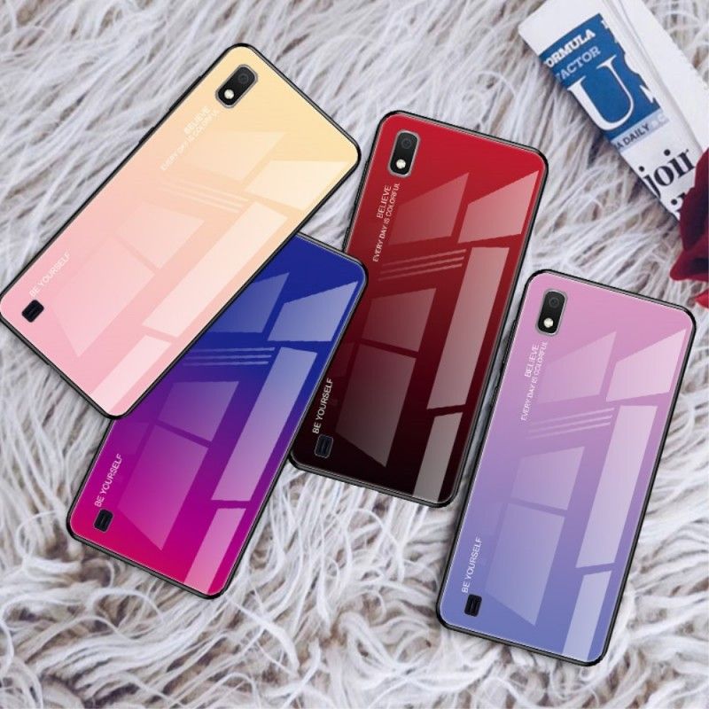 Hülle Samsung Galaxy A10 Rot Verzinkte Farbe