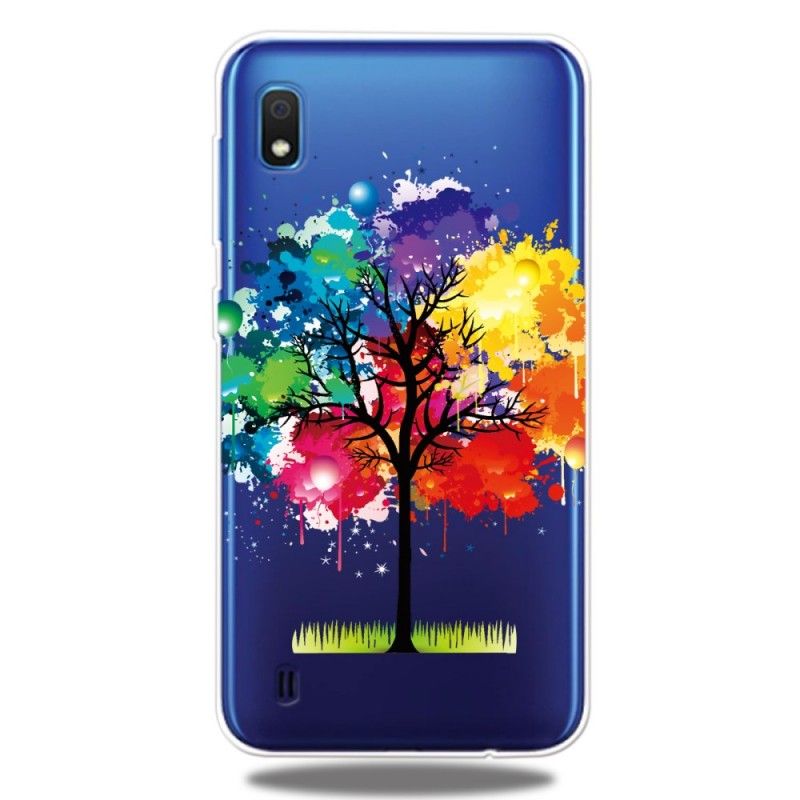 Hülle Samsung Galaxy A10 Transparenter Aquarellbaum