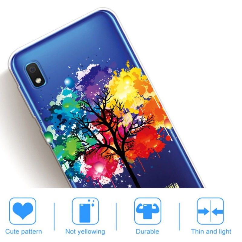 Hülle Samsung Galaxy A10 Transparenter Aquarellbaum