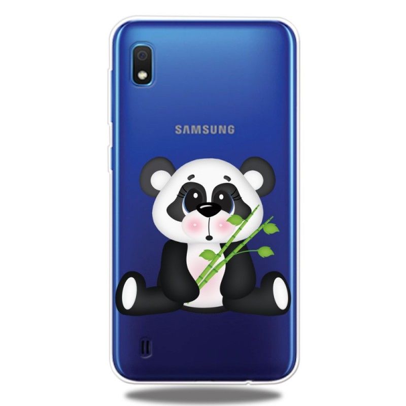 Hülle Samsung Galaxy A10 Transparenter Trauriger Panda
