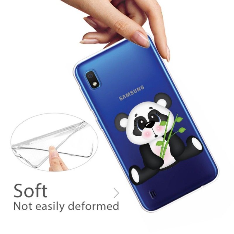 Hülle Samsung Galaxy A10 Transparenter Trauriger Panda