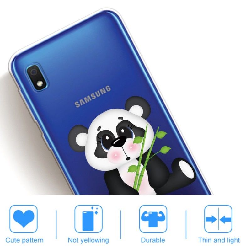 Hülle Samsung Galaxy A10 Transparenter Trauriger Panda