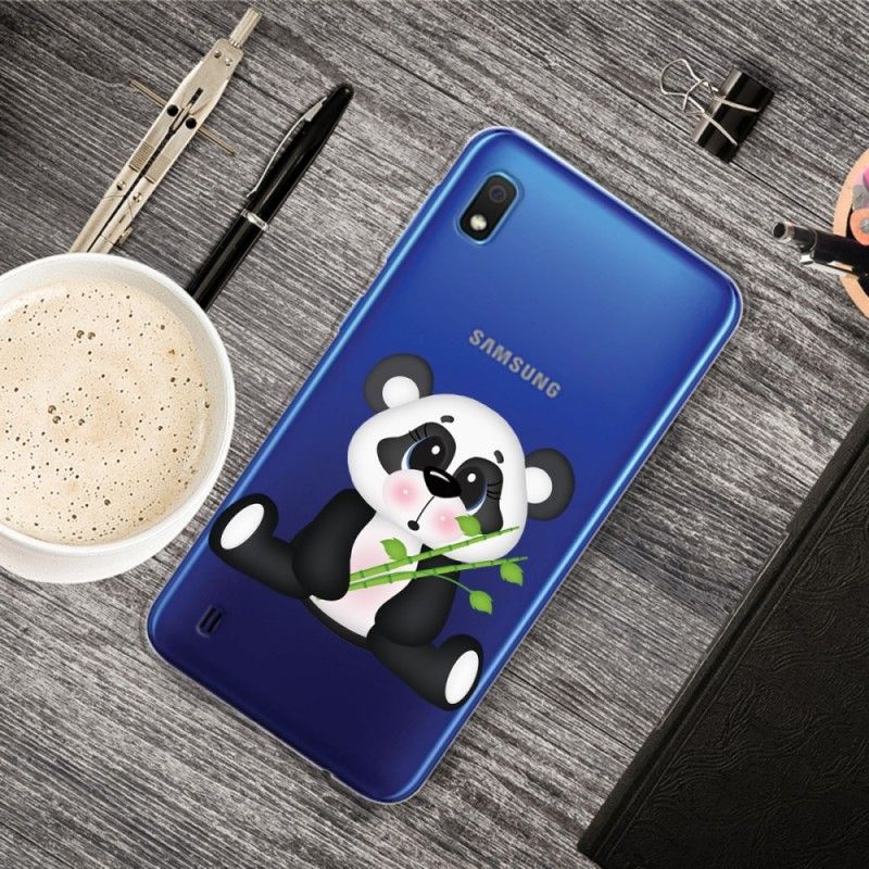 Hülle Samsung Galaxy A10 Transparenter Trauriger Panda