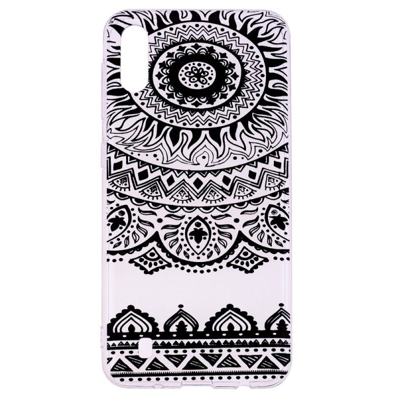 Hülle Samsung Galaxy A10 Transparentes Blumenmandala