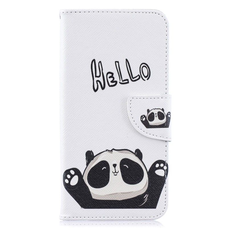 Lederhüllen Samsung Galaxy A10 Hallo Panda