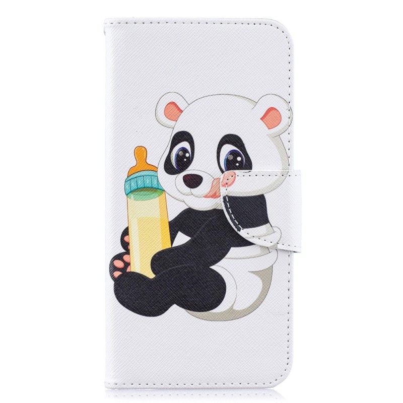 Lederhüllen Samsung Galaxy A10 Handyhülle Babypanda