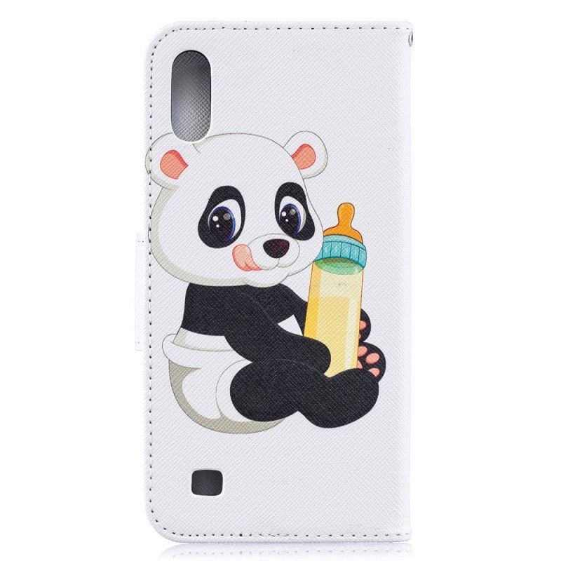 Lederhüllen Samsung Galaxy A10 Handyhülle Babypanda