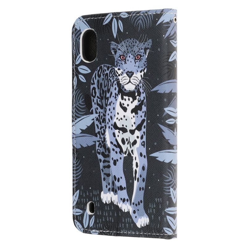 Lederhüllen Samsung Galaxy A10 Leopard Mit Tanga