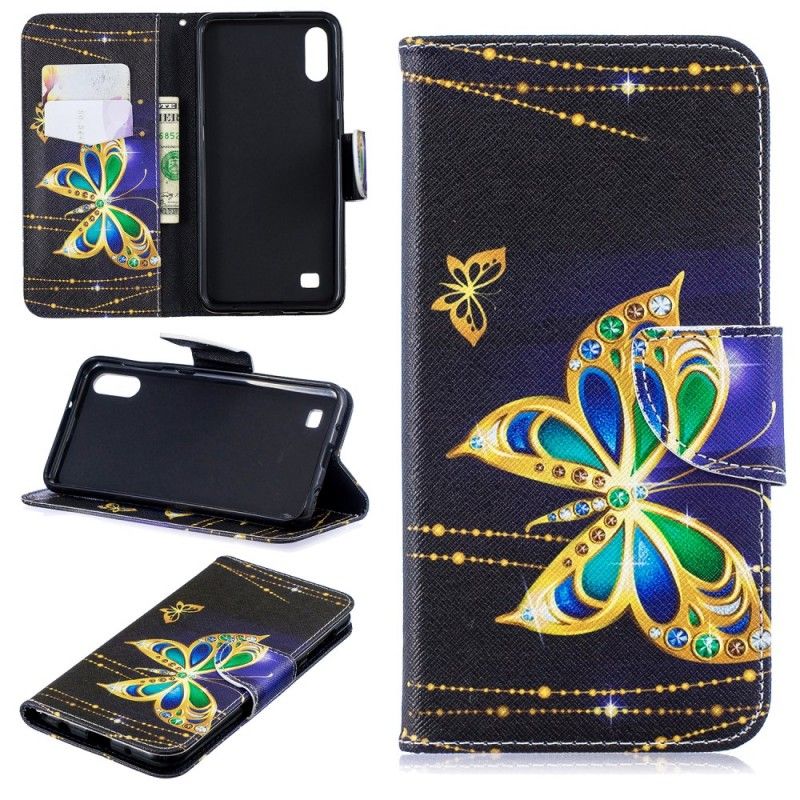 Lederhüllen Samsung Galaxy A10 Magischer Schmetterling