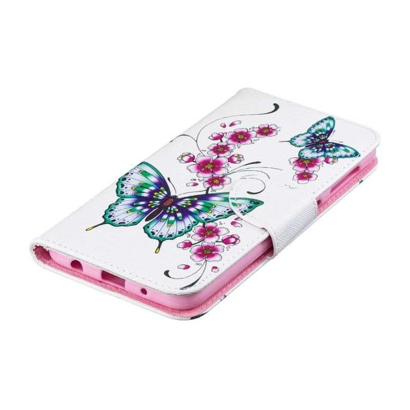 Lederhüllen Samsung Galaxy A10 Wundervolle Schmetterlinge