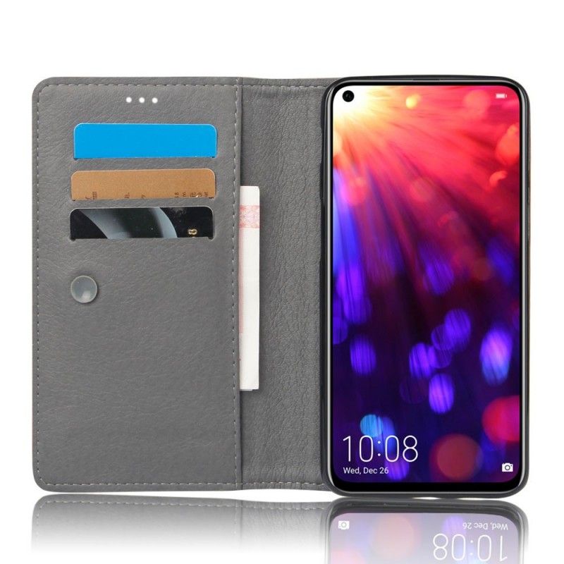 Flip Case Honor View 20 Ledereffekt Mit Subtilen Nähten