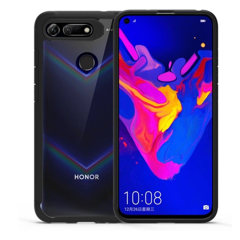 Hülle Honor View 20 Schwarz Transparente Stoßfeste Kanten