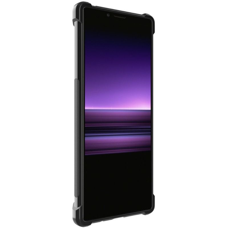 Hülle Sony Xperia 5 Imak Gebürstete Kohlefaser