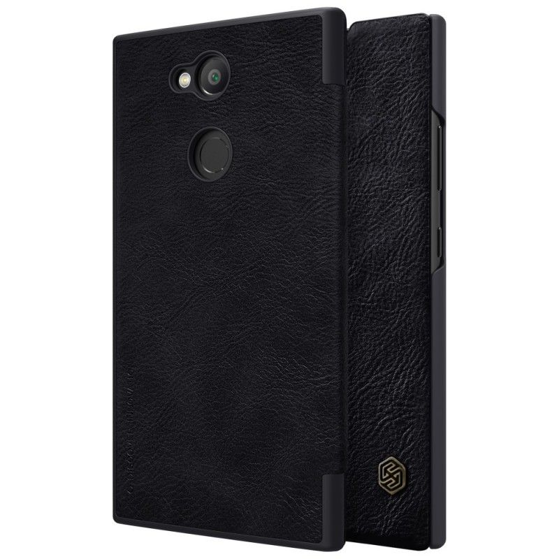 Flip Case Sony Xperia L2 Schwarz Handyhülle Nillkin-Qin-Serie