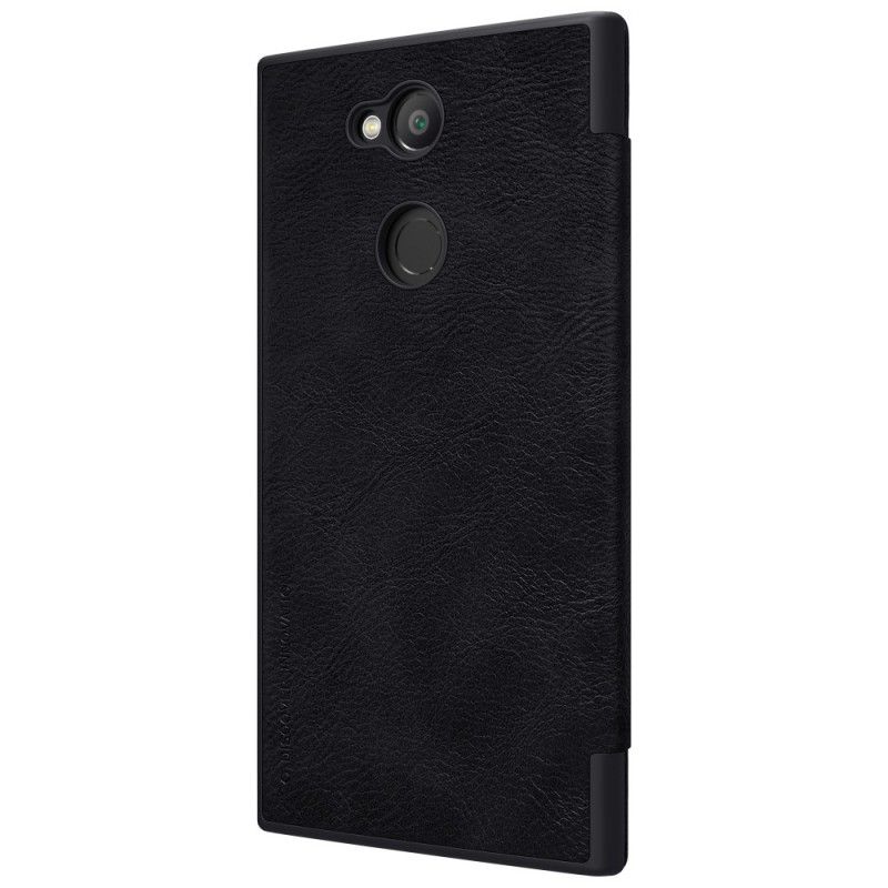 Flip Case Sony Xperia L2 Schwarz Handyhülle Nillkin-Qin-Serie