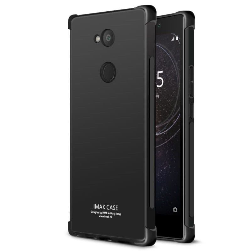 Hülle Sony Xperia L2 Schwarz Seidenserie