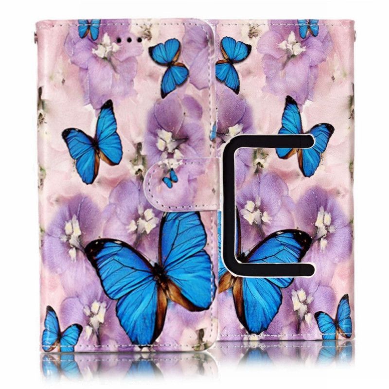 Lederhüllen Sony Xperia L2 Handyhülle Schmetterlinge Im Fliedergarten