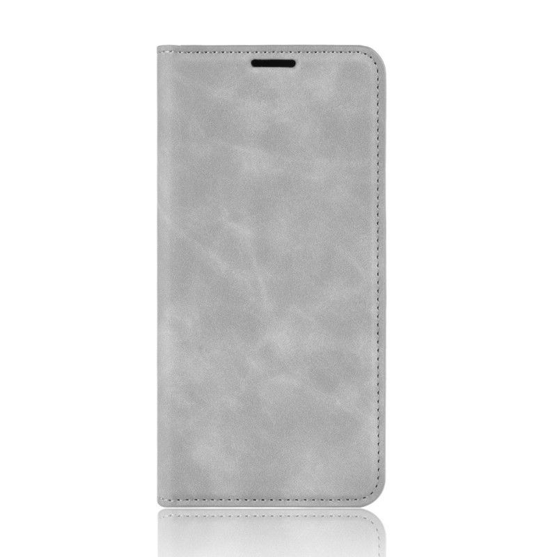 Flip Case Samsung Galaxy Note 10 Lite Schwarz Schicker Ledereffekt