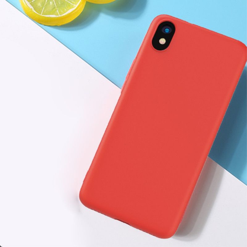 Hülle Xiaomi Redmi 7A Schwarz Flüssiges Silikon Auf X-Ebene