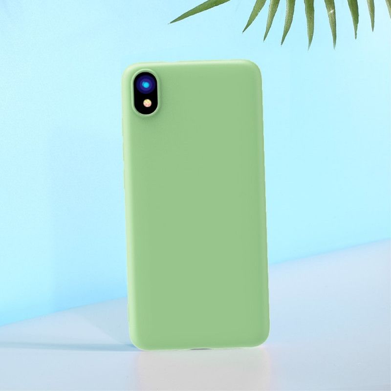 Hülle Xiaomi Redmi 7A Schwarz Flüssiges Silikon Auf X-Ebene