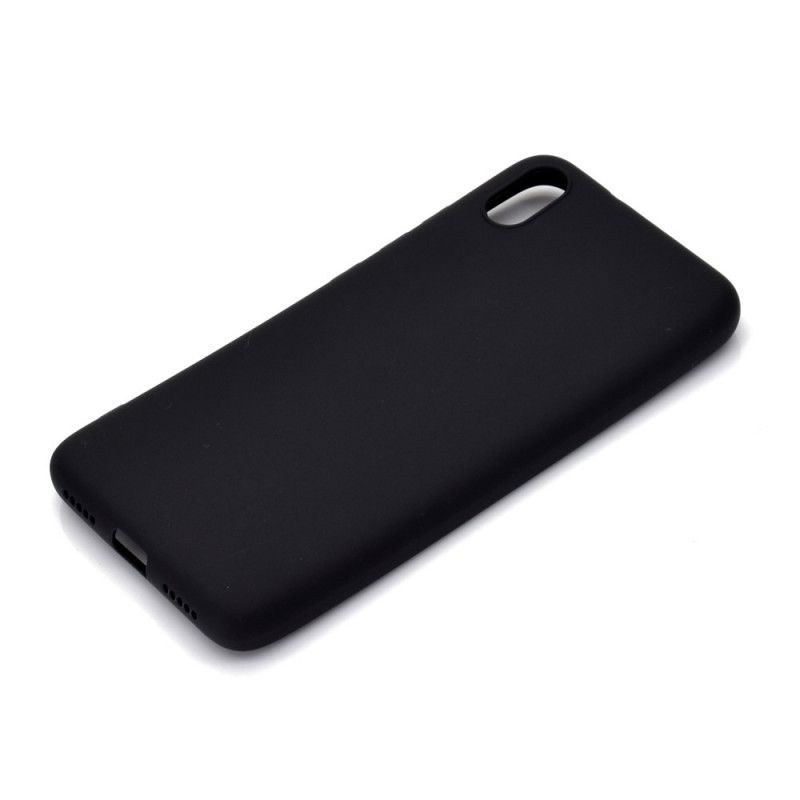 Hülle Xiaomi Redmi 7A Schwarz Mattiertes Silikon