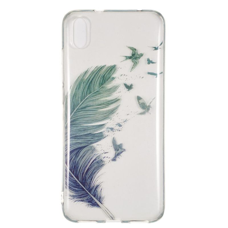 Hülle Xiaomi Redmi 7A Transparente Farbige Feder