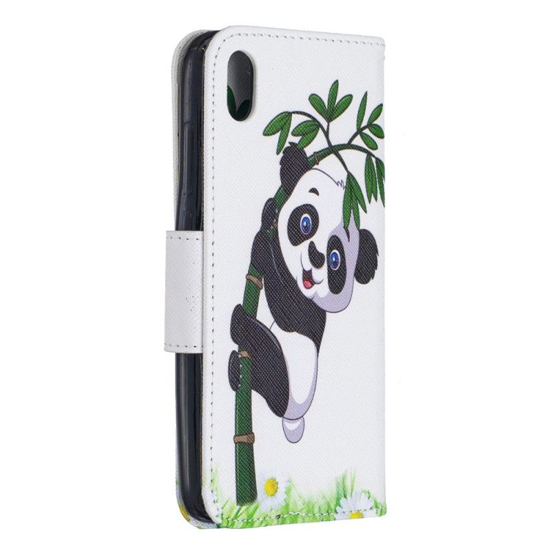 Lederhüllen Xiaomi Redmi 7A Handyhülle Panda Auf Bambus