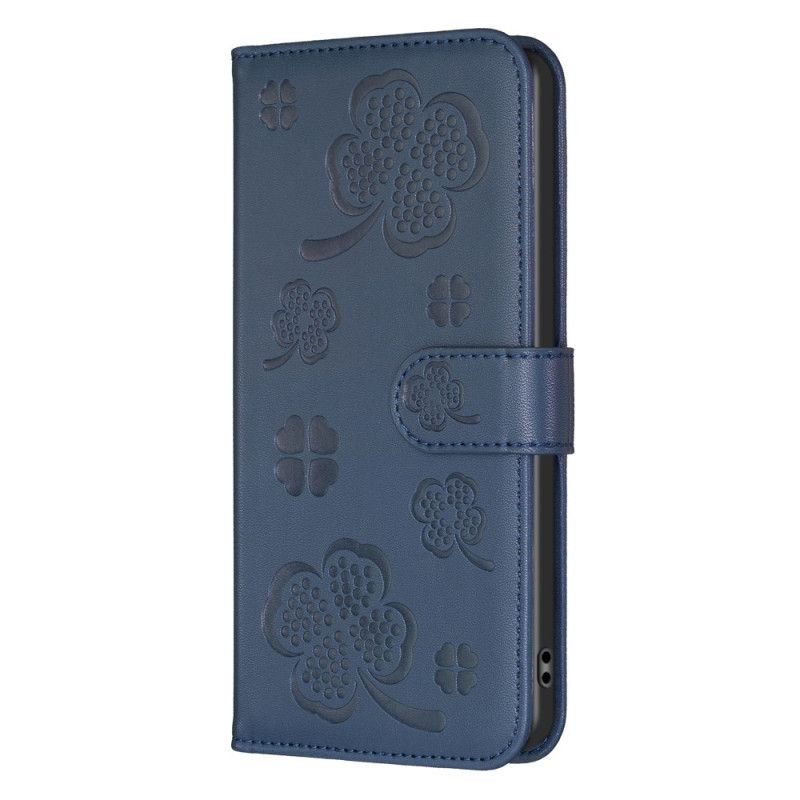 Lederhüllen Xiaomi Redmi Note 13 Pro 5g Handyhülle Kleeblätter