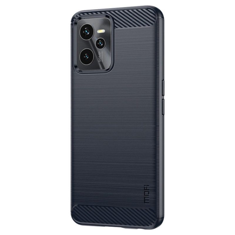 Hülle Für Realme C35 Gebürstete Kohlefaser