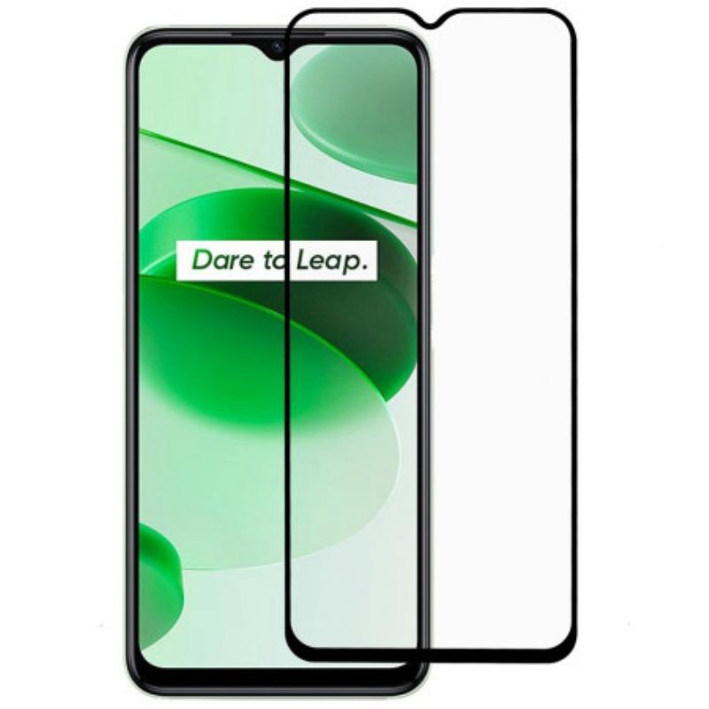 Realme C35 Displayschutzfolie Aus Gehärtetem Glas Mit Schwarzem Rand