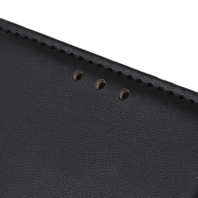 Flip Case Für iPhone 14 Pro Einfacher Ledereffekt