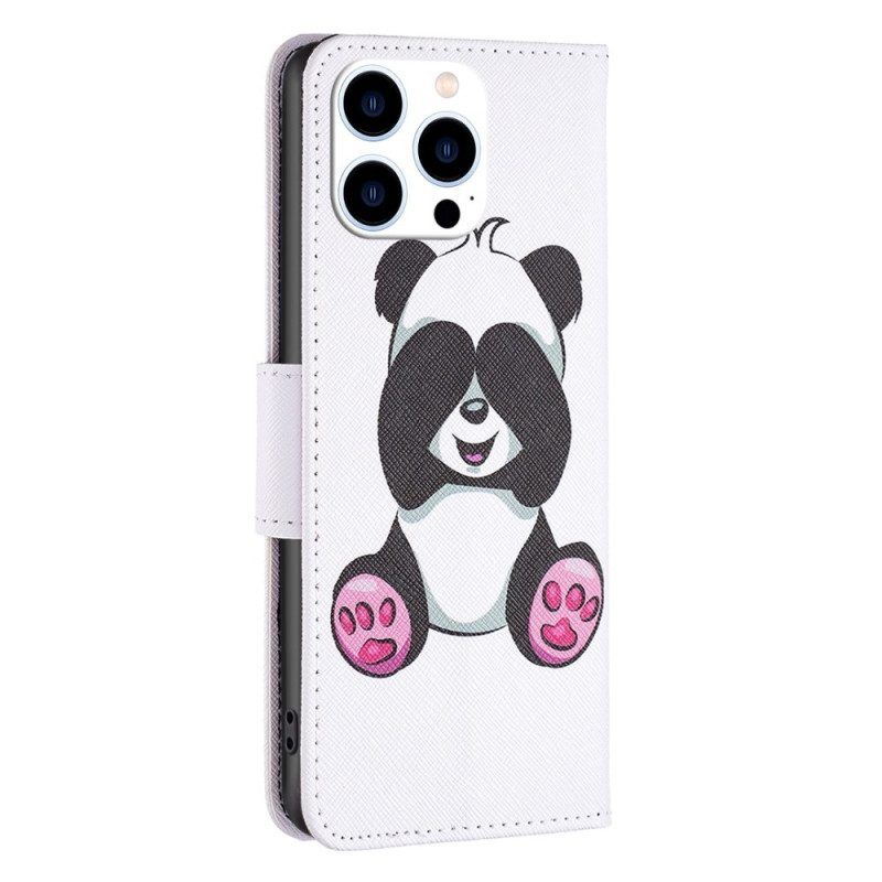 Flip Case Für iPhone 14 Pro Panda