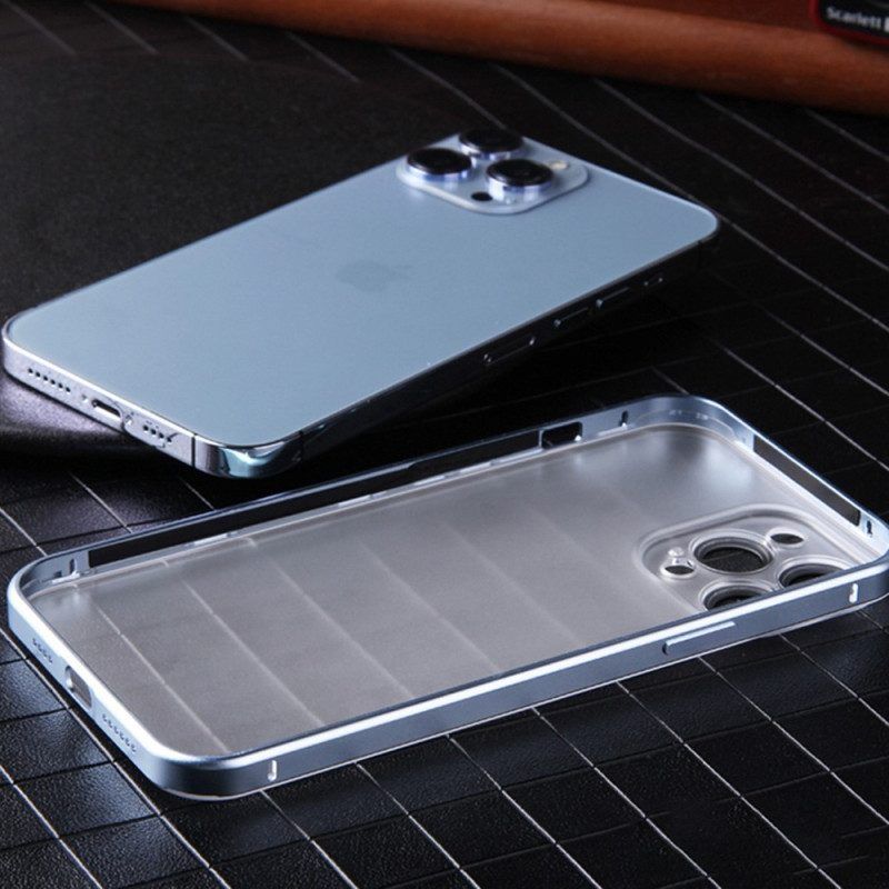 Handyhülle Für iPhone 14 Pro Mattierter Metalleffekt